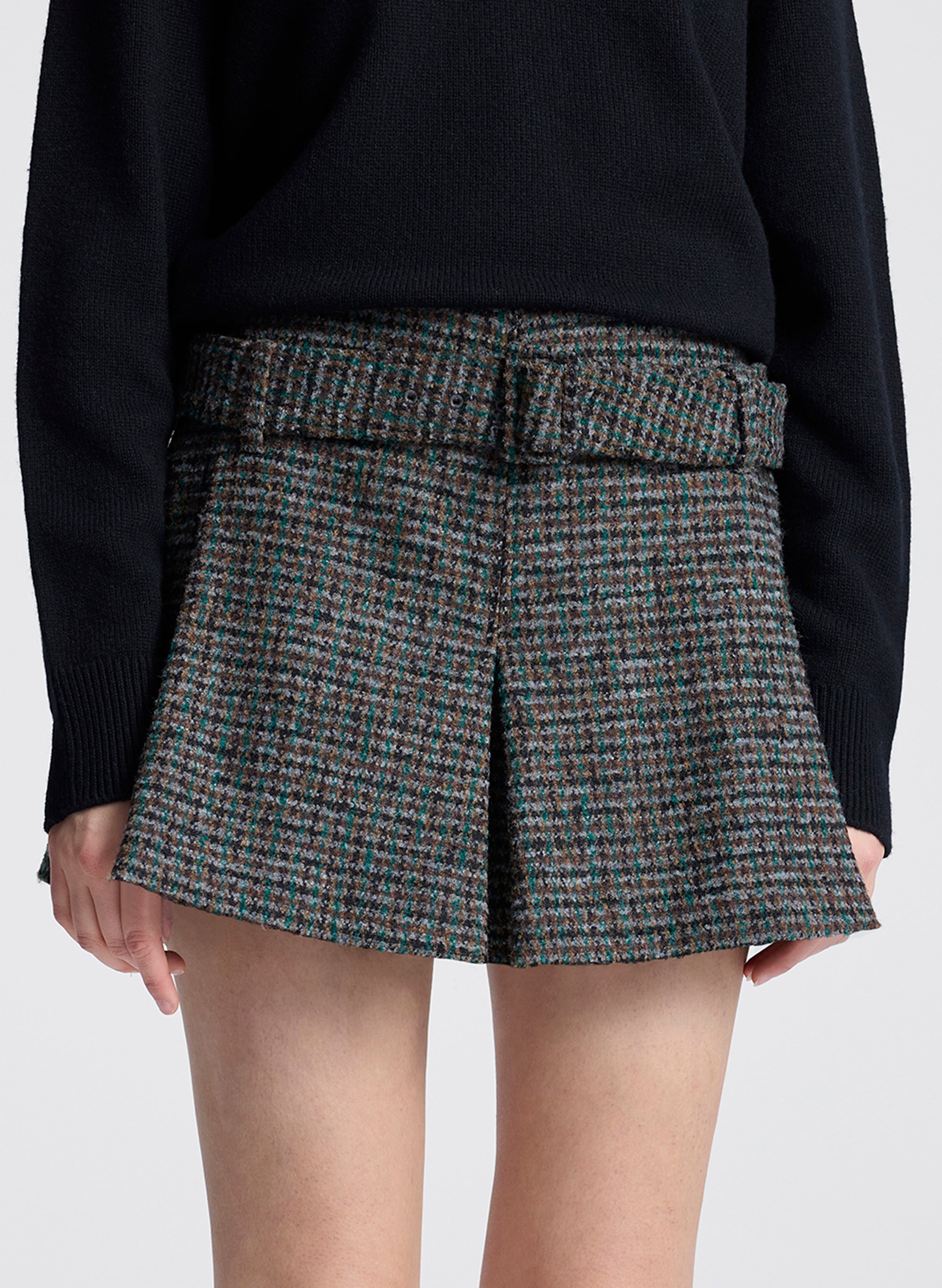 A.L.C. Como Tweed Belted Short | ALCltd.com