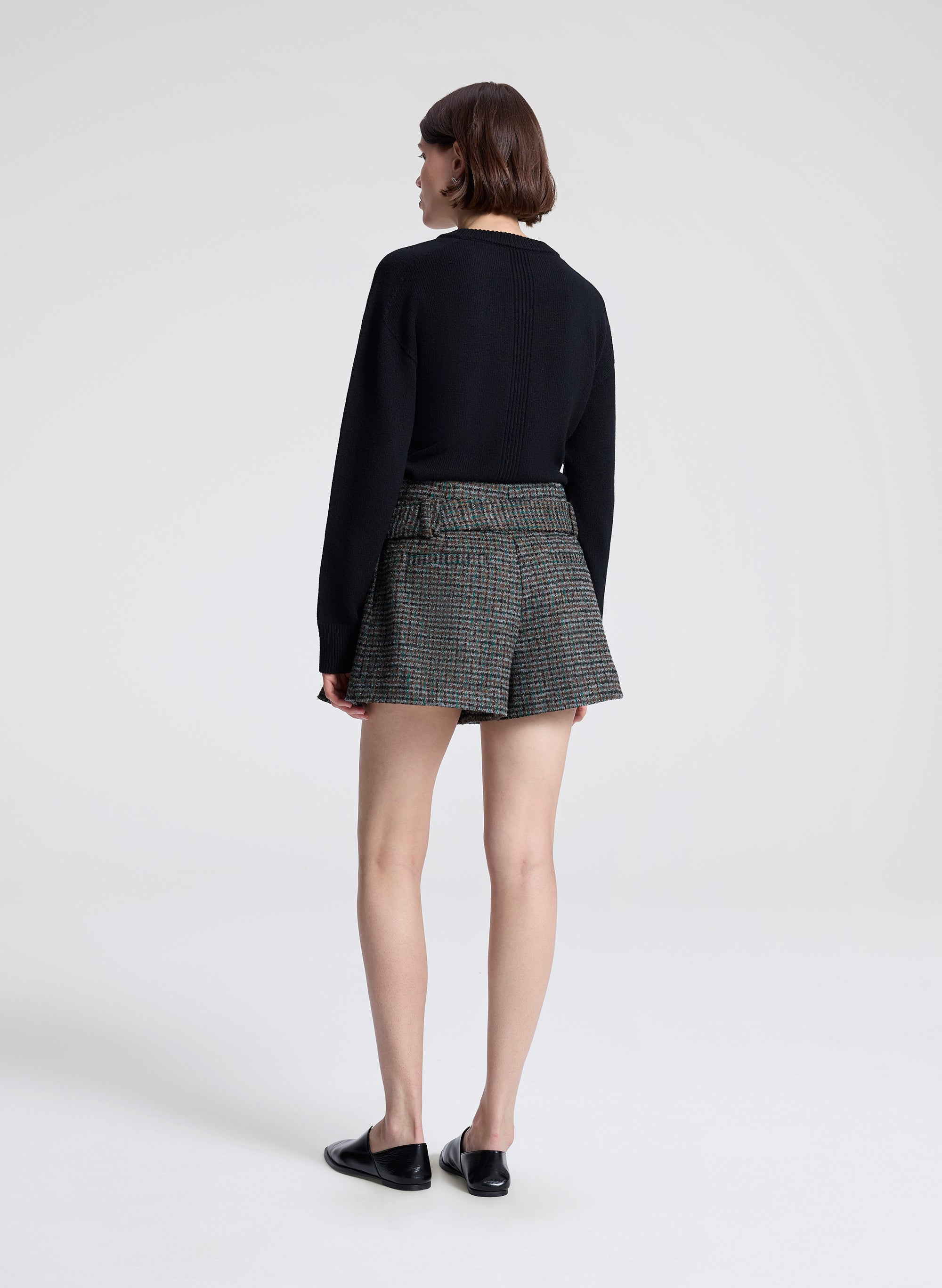A.L.C. Como Tweed Belted Short | ALCltd.com
