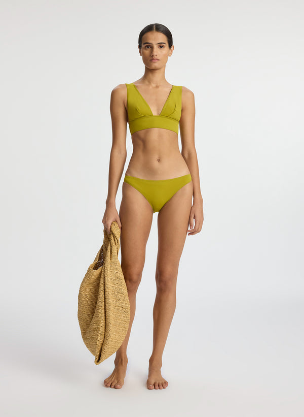 Aayomet 2023 New Split Swimsuit Three Piece Women's Sparkling Cloth Tassel Bikini  34ddd Swimsuit Top,A S 