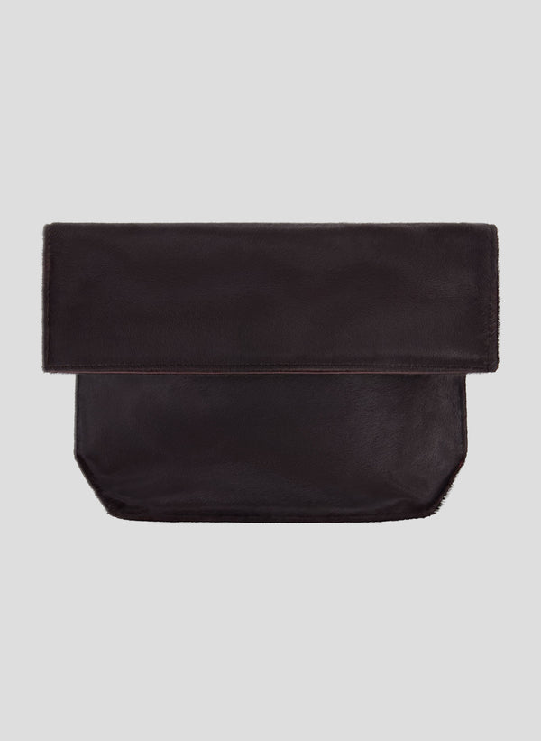 Cruz Ponyhair Clutch Bag