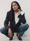 Cass Cropped Tailored Pinstripe Jacket