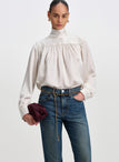 Danielle Silk Jacquard Top
