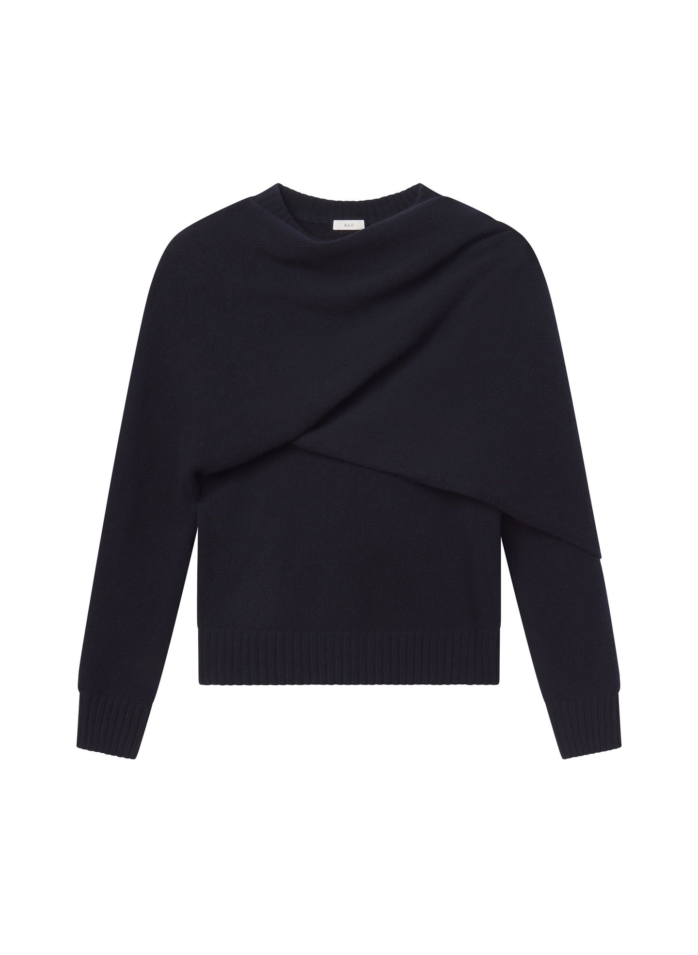 Davin Draped Wool Sweater