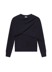 Davin Draped Wool Sweater