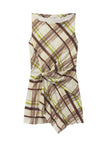 Dea Plaid Cotton Mini Dress
