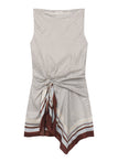 Dea Scarf Print Mini Dress