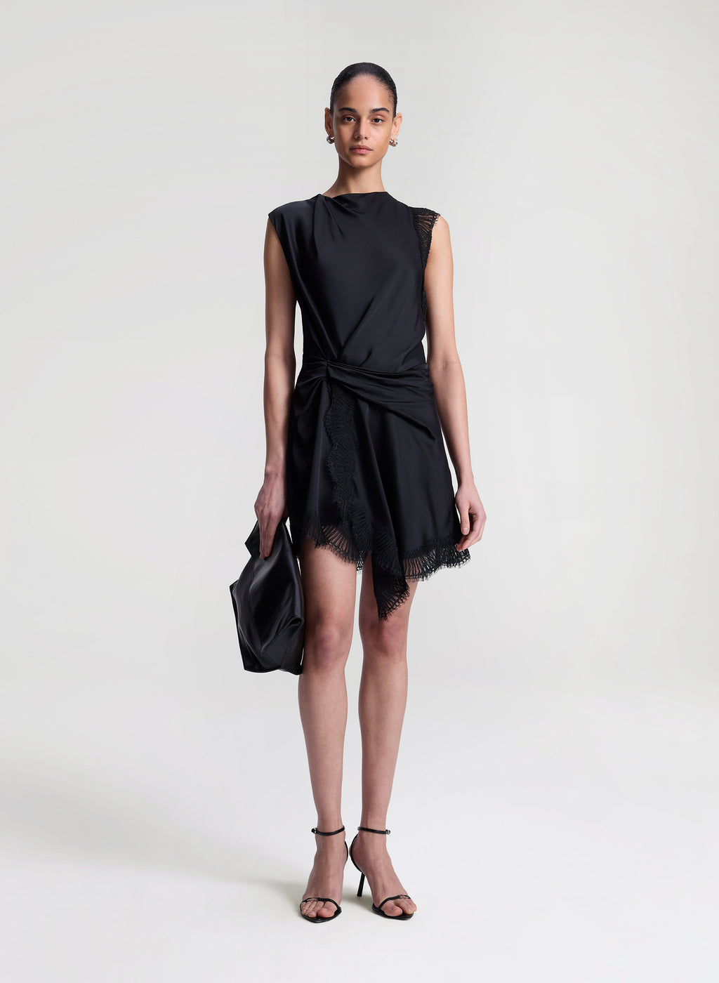 Dion Satin Lace Mini Dress