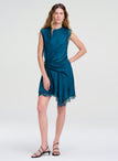 Dion Satin and Lace Mini Dress