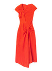 Willa Textured Crepe Midi Dress