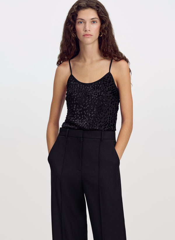 Drew Silk Devoré Camisole Top