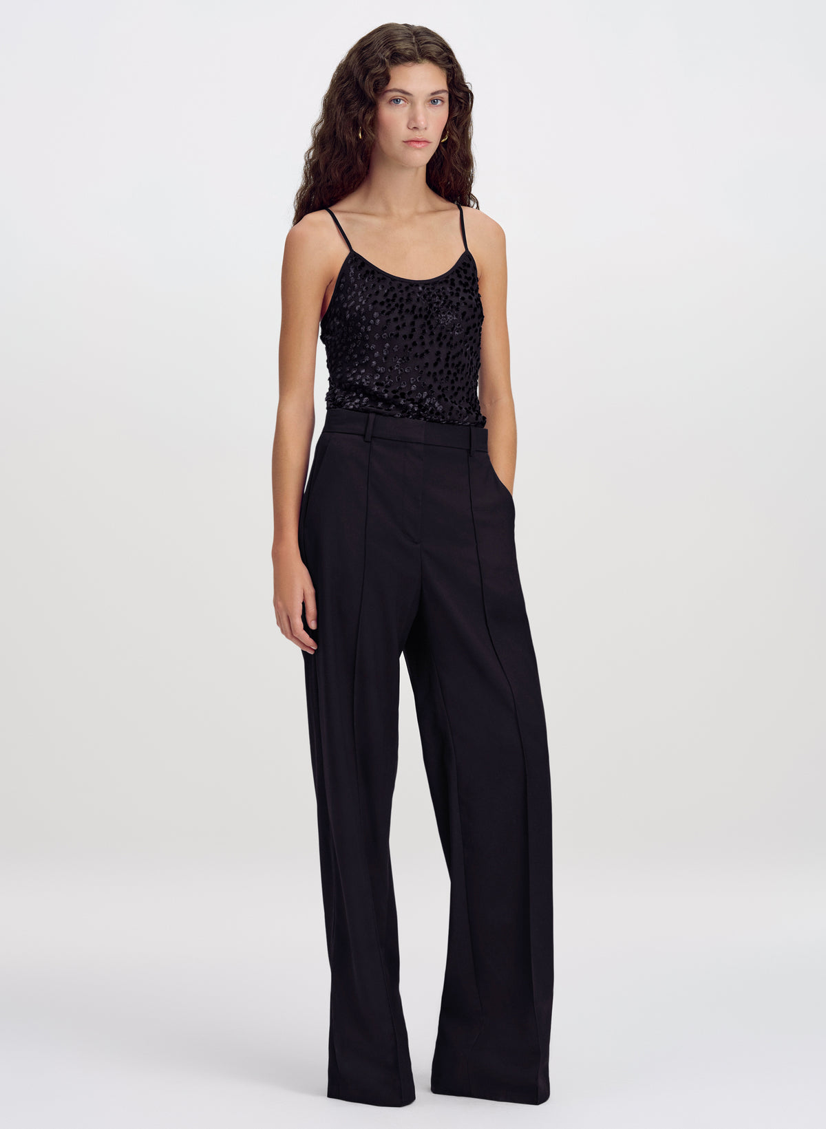 Drew Silk Devoré Camisole Top