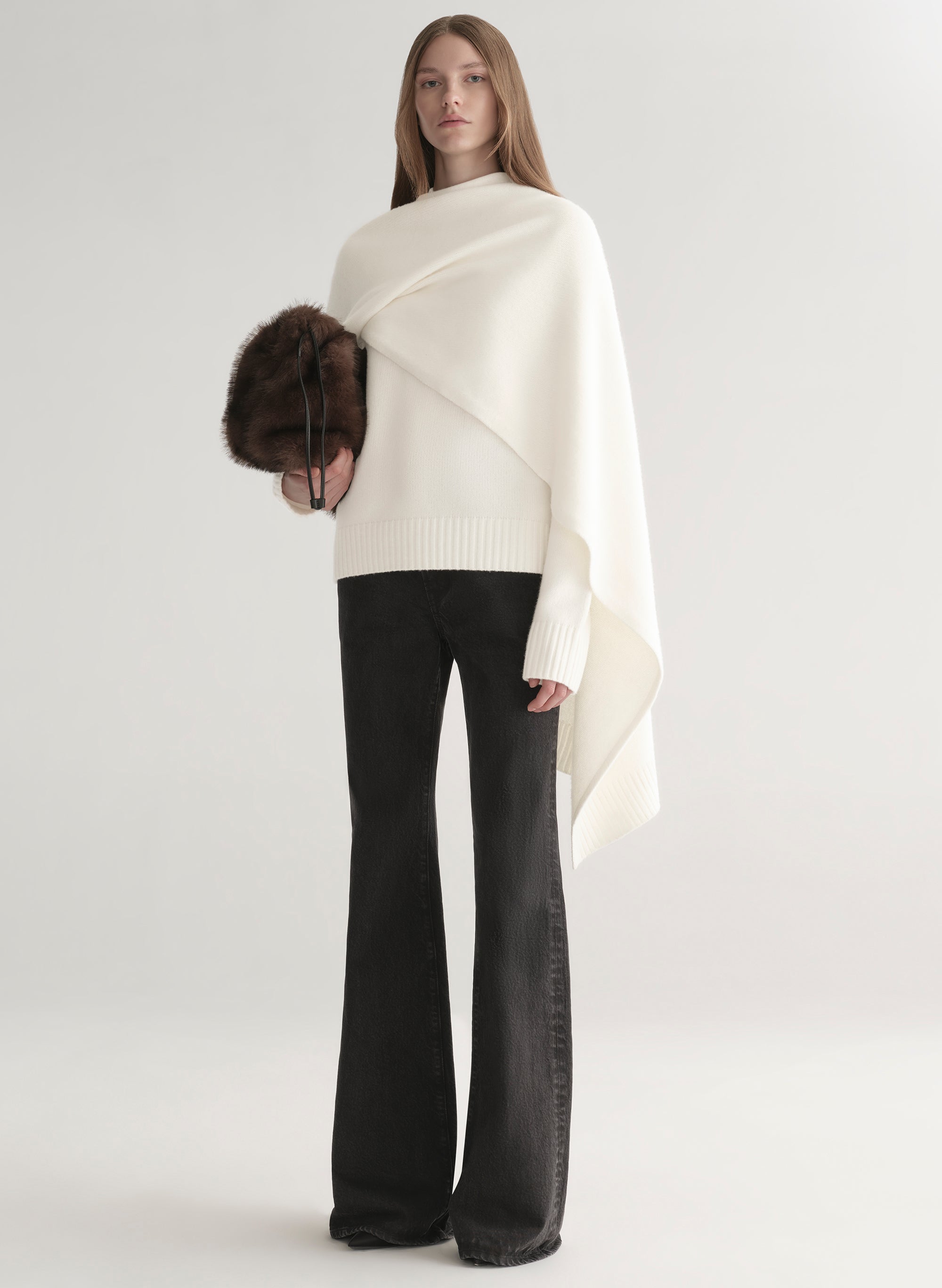Davin Draped Wool Sweater | ALC LTD Davin Draped Wool Sweater | ALC LTD