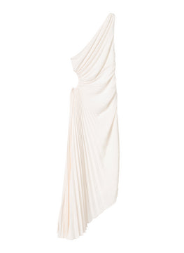 Delfina Matte Pleated Dress
