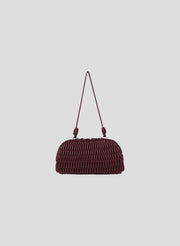 burgundy shoulder bag