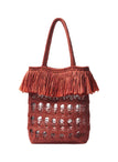 Elise Fringe Raffia Tote