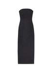 Elizabeth Wool Cashmere Strapless Midi Dress