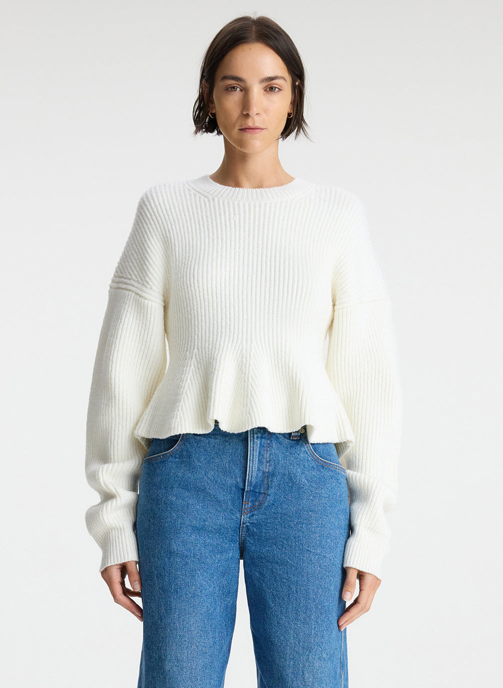Eliza Peplum Wool Sweater