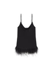 Eliza Feather Trimmed Camisole Top