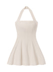 Elli Linen Mini Halter Dress