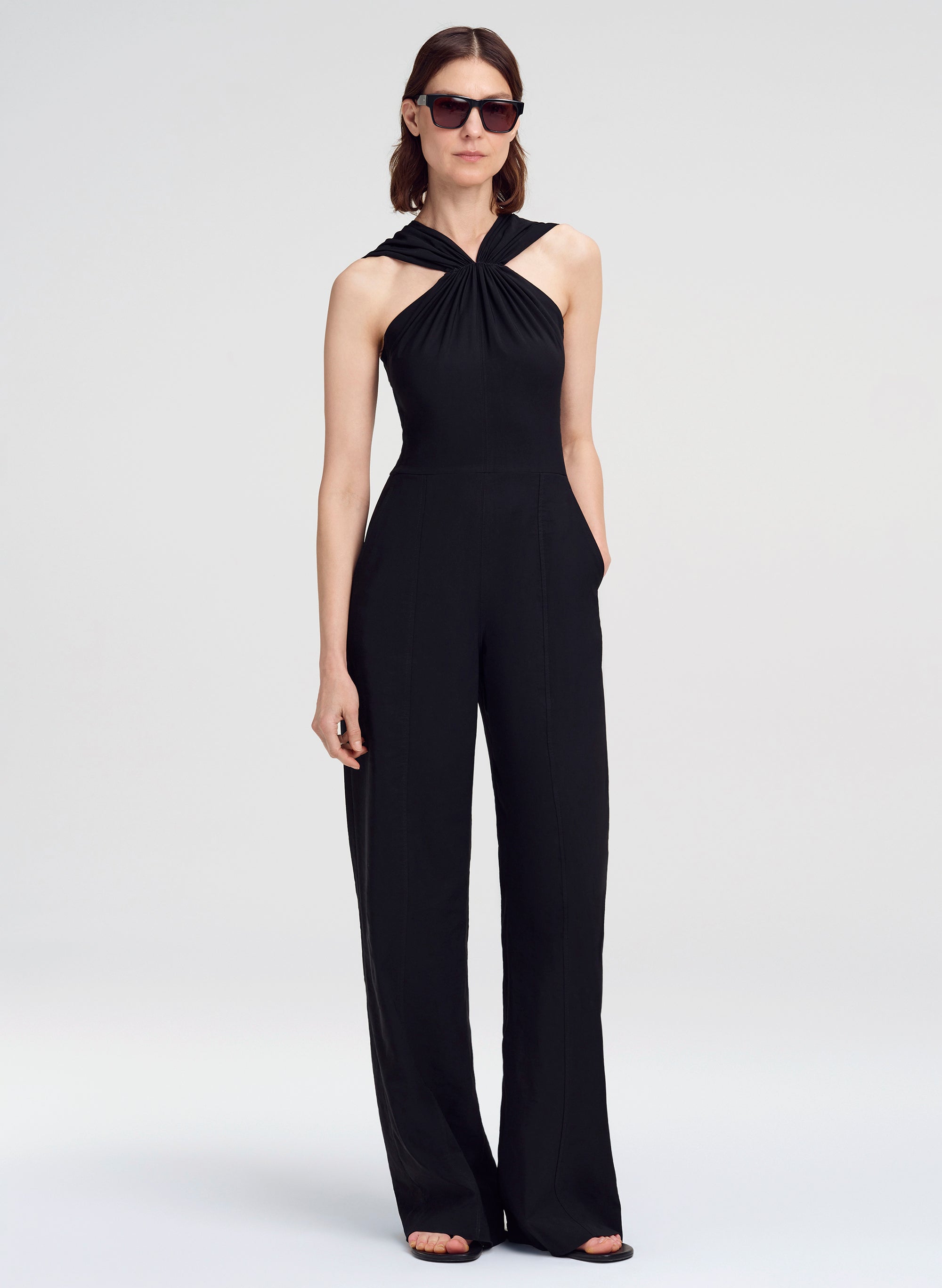 Elouise Stretch Linen Jumpsuit | ALC LTD