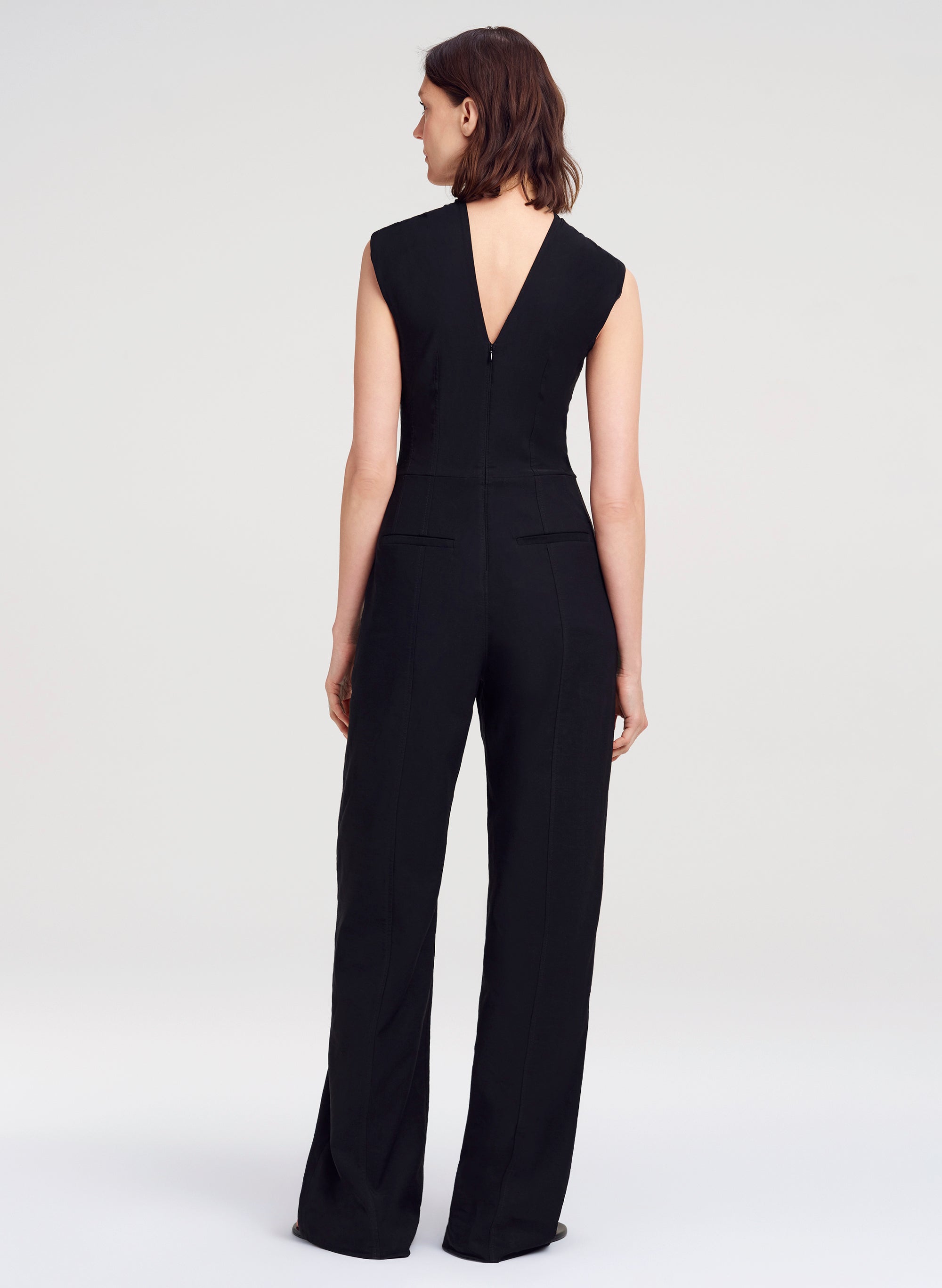 Elouise Stretch Linen Jumpsuit | ALC LTD