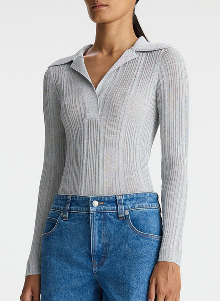 A.L.C. Elsa Metallic Knit Top | ALCltd.com