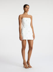 Elsie Strapless Embellished Mini Dress