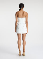 Elsie Strapless Embellished Mini Dress