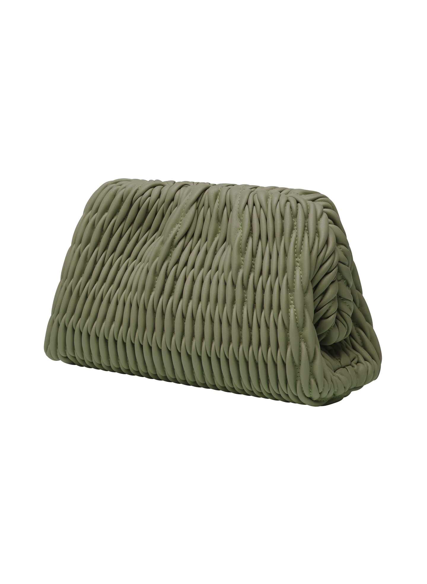 image of green clutch bag