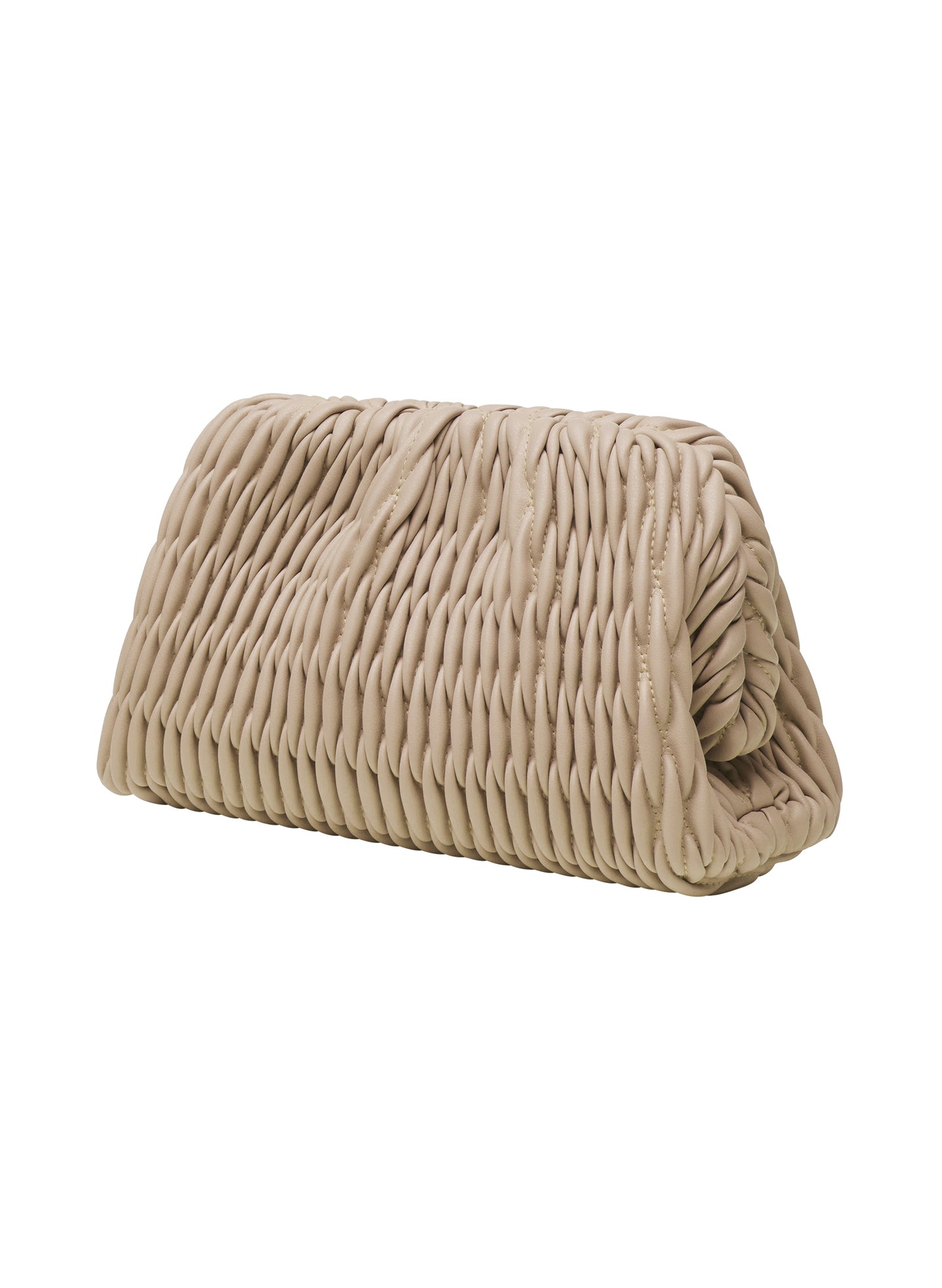 image of beige clutch bag