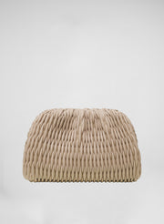 image of beige clutch bag