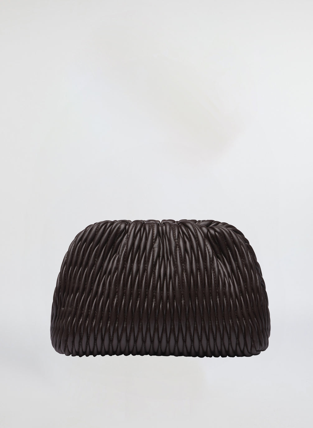 woven vegan leather clutch