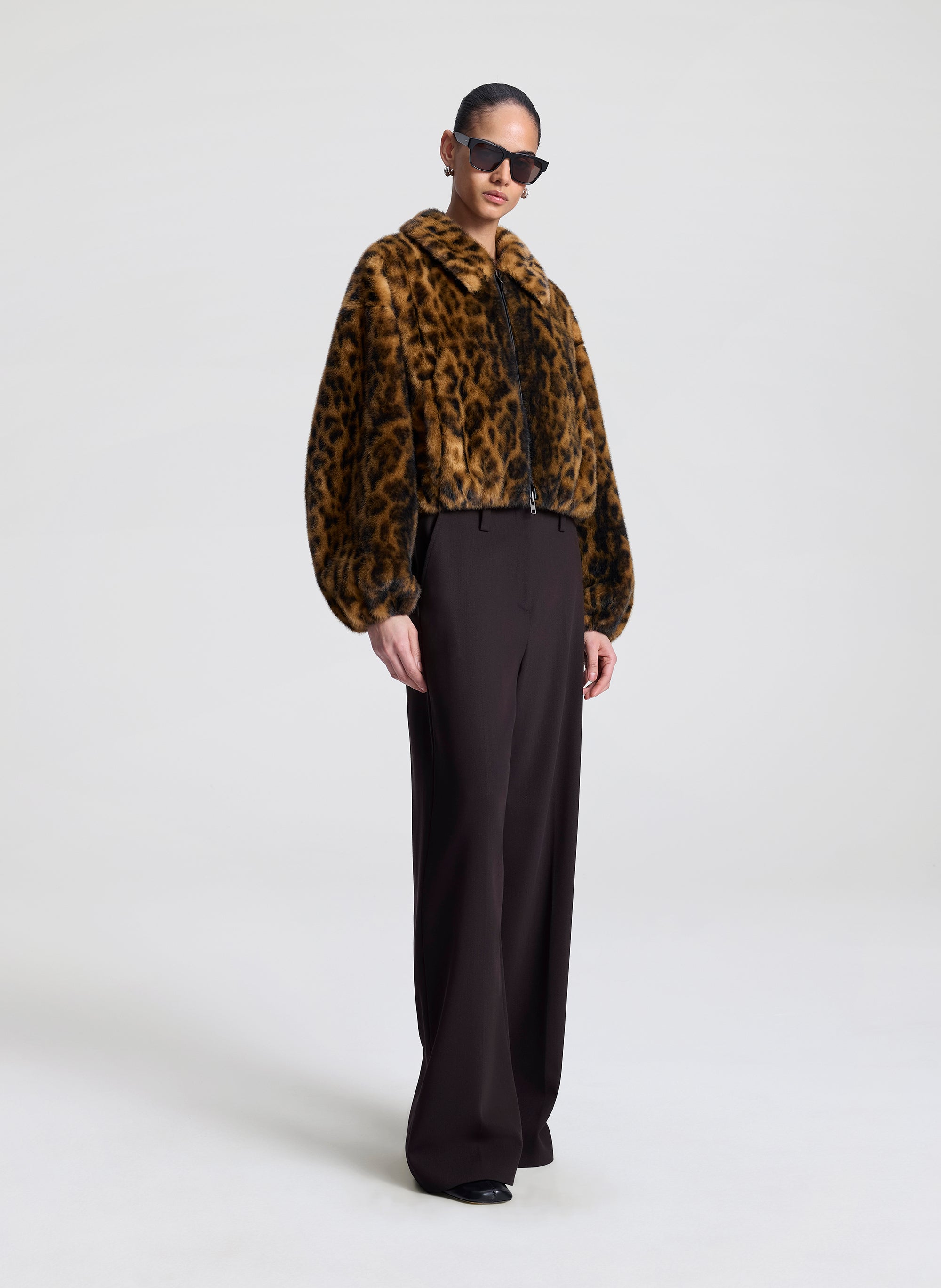 Esme Leopard Faux Fur Jacket | ALC LTD