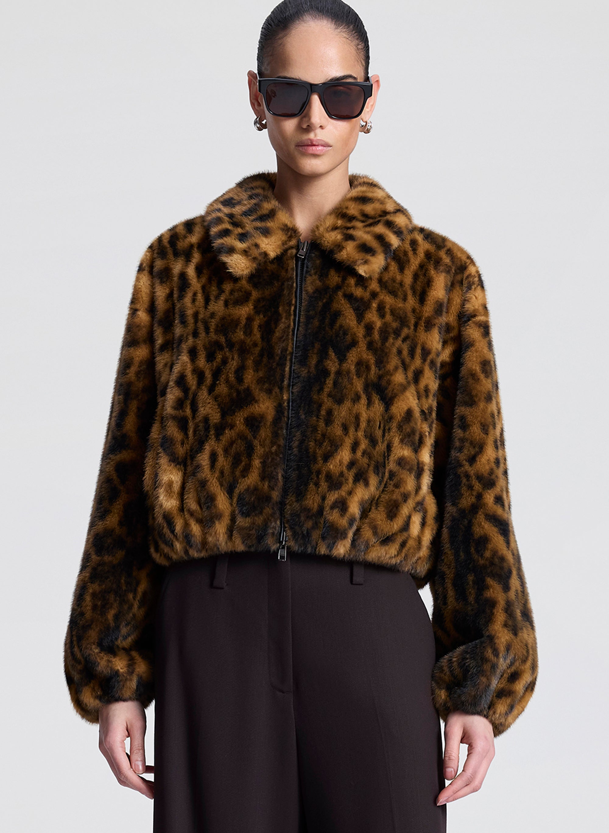 A.L.C. Esme Leopard Faux Fur Jacket | ALCltd.com