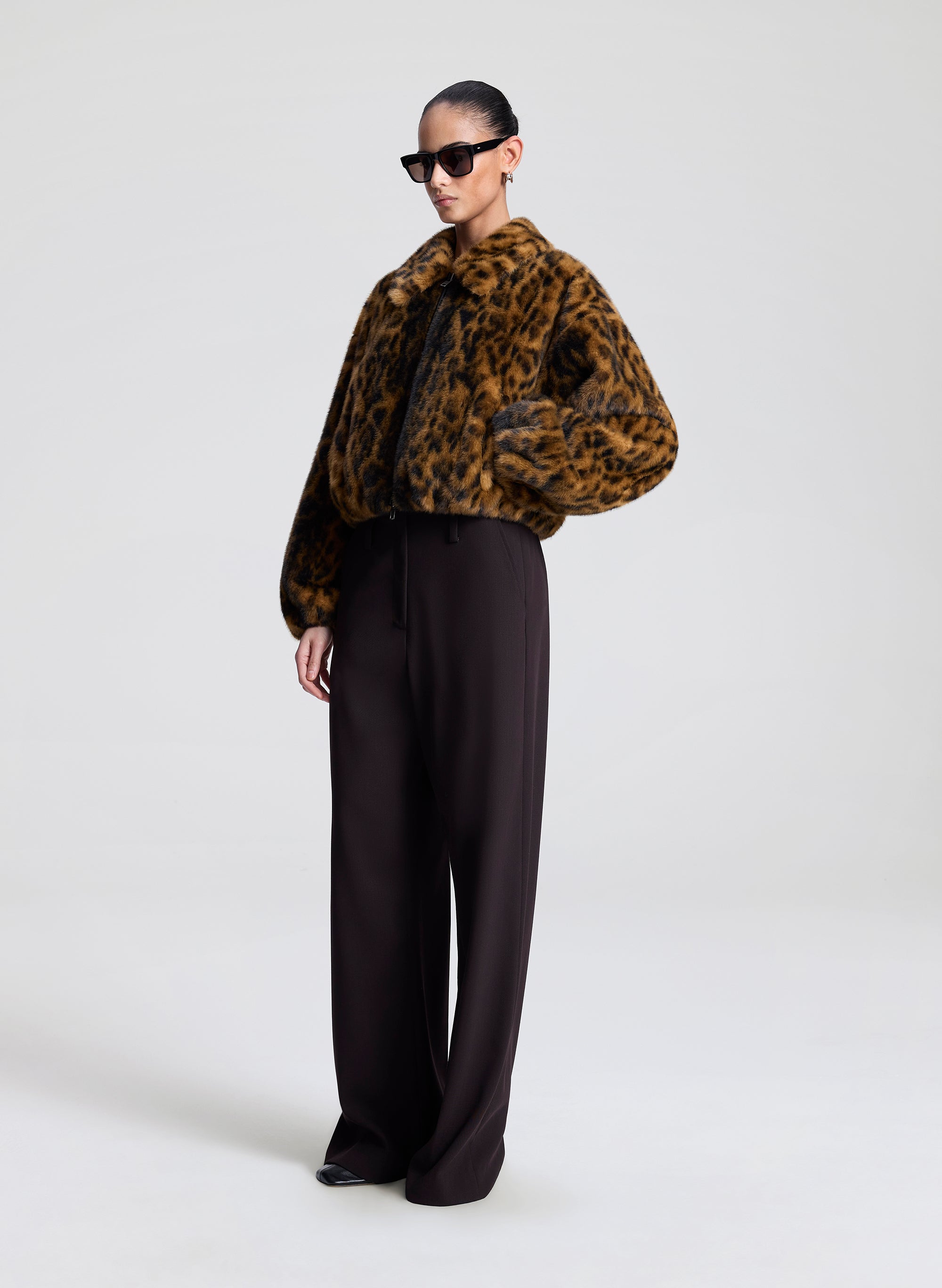 Esme Leopard Faux Fur Jacket | ALC LTD