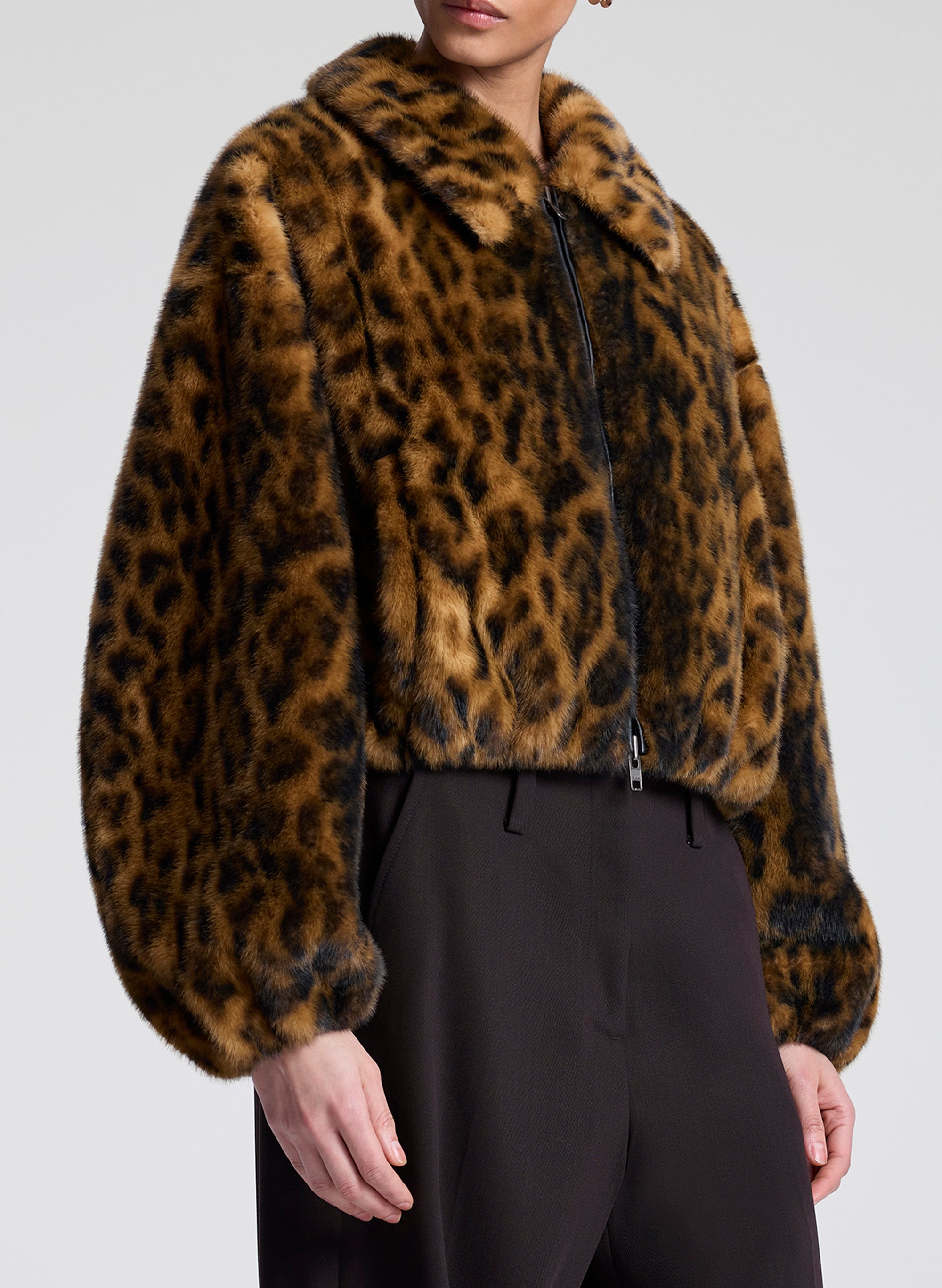 A.L.C. Esme Leopard Faux Fur Jacket | ALCltd.com