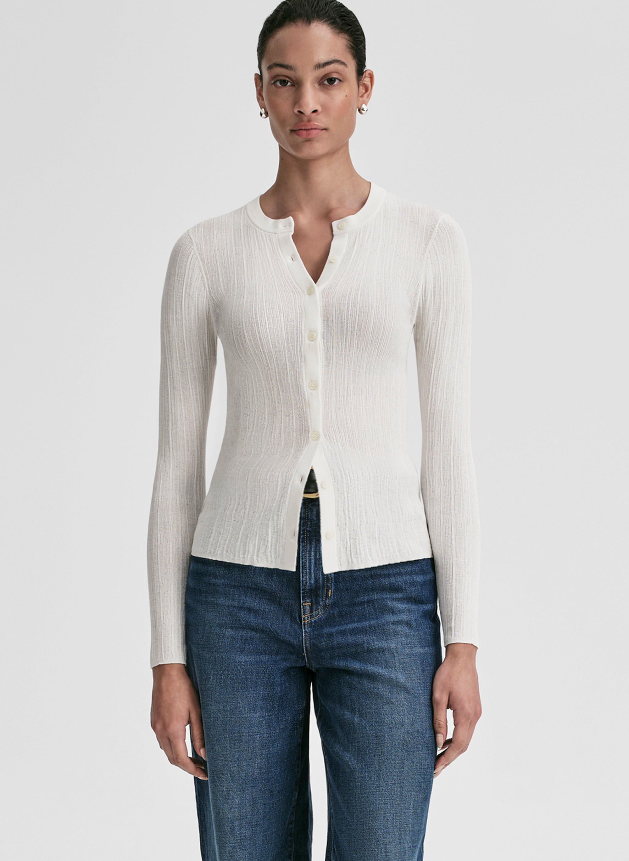 Fisher Fine Cotton Knit Cardigan | ALC LTD