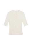 Fisher Fine Cotton Knit Top