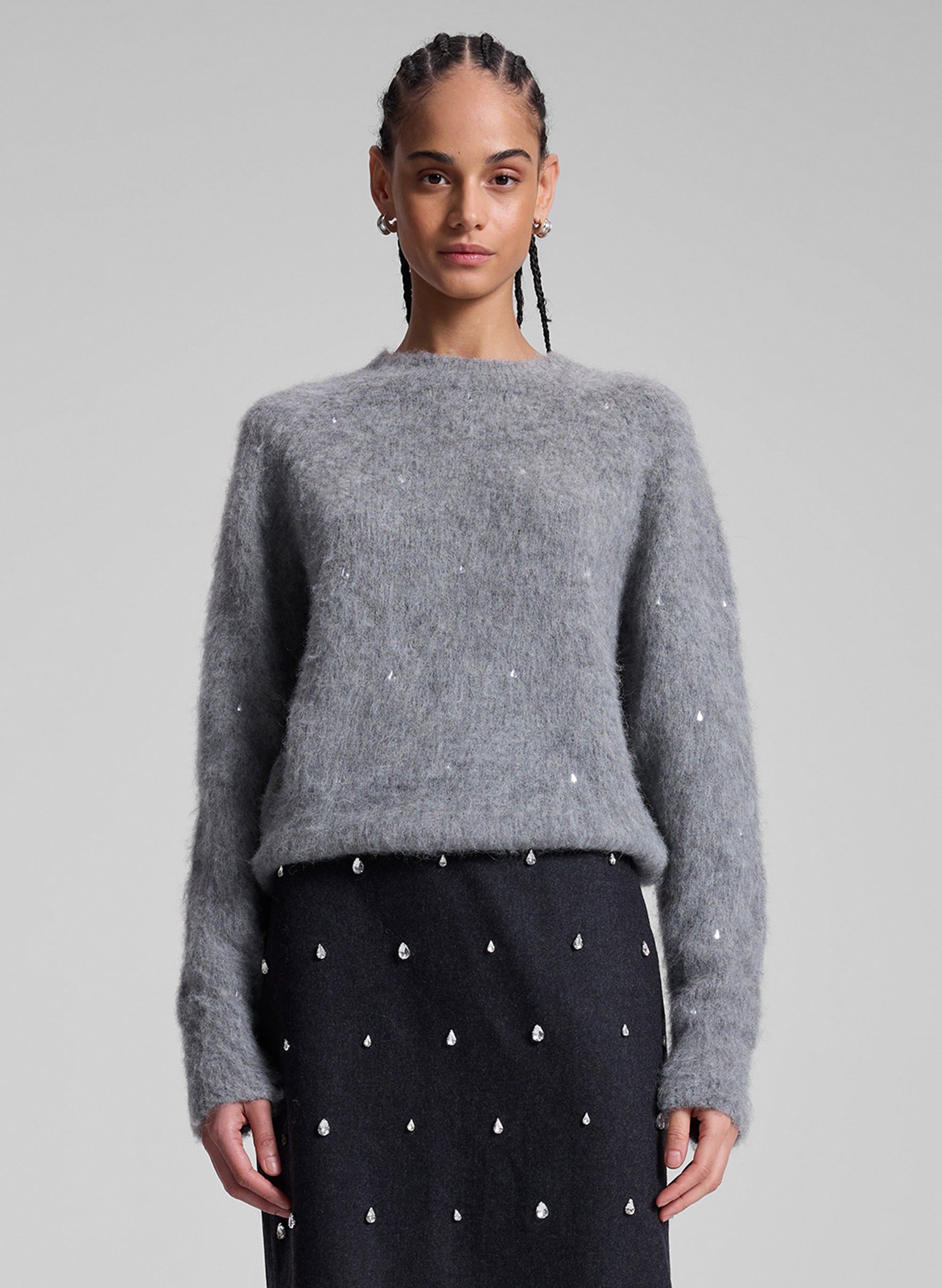 A.L.C. Frankie Wool Cashmere Embellished Sweater ALCltd