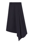 Gael Melange Twill Midi Skirt