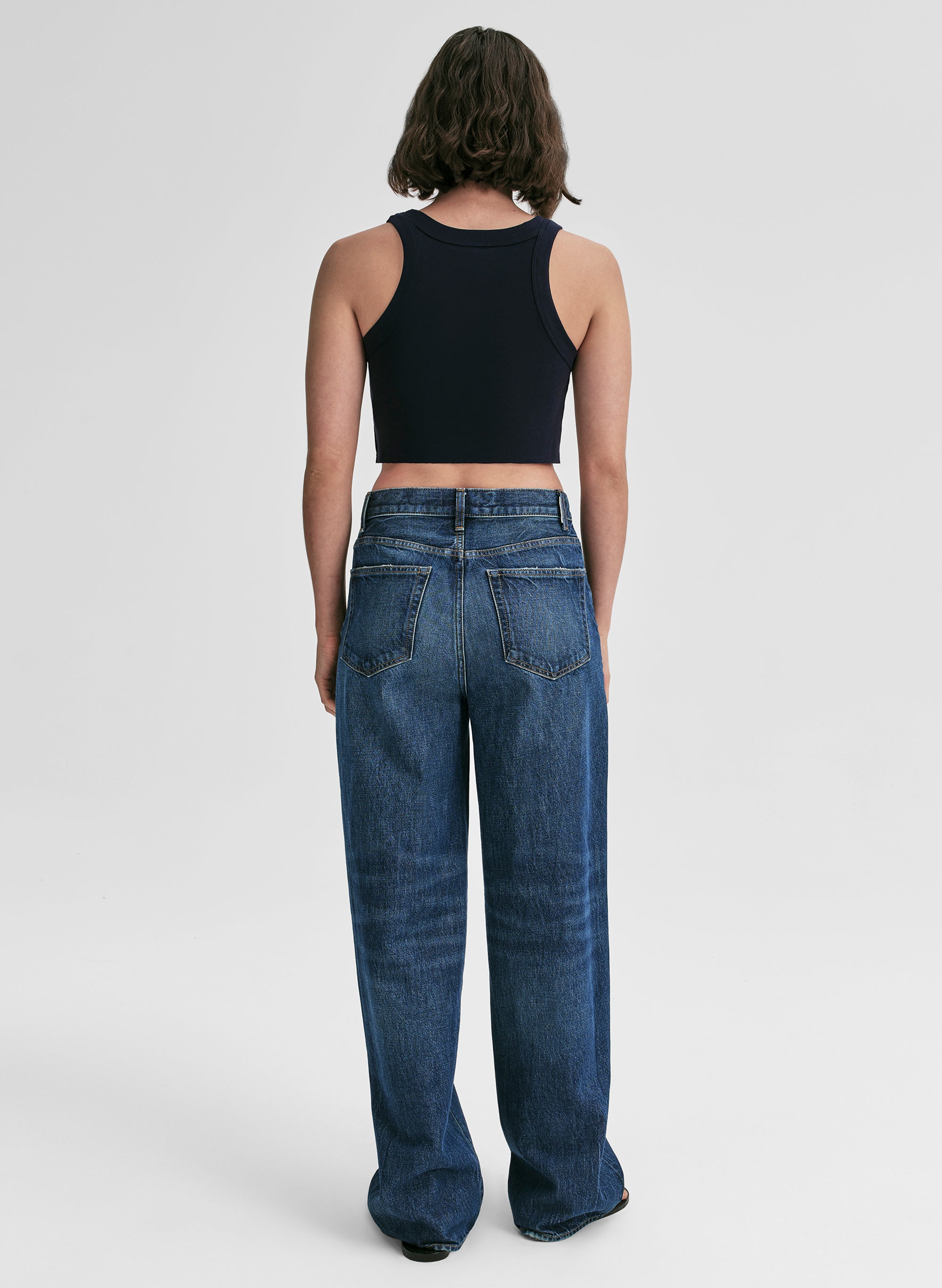 Halsey Cropped Cotton Rib Tank | ALC LTD