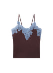 Hana Satin and Lace Camisole Top