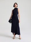 Inez Textured Midi Dress
