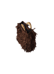 brown raffia bag with wooden handle