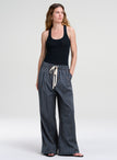 James Striped Cotton Drawstring Pant