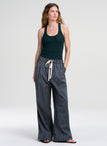 James Striped Cotton Drawstring Pant