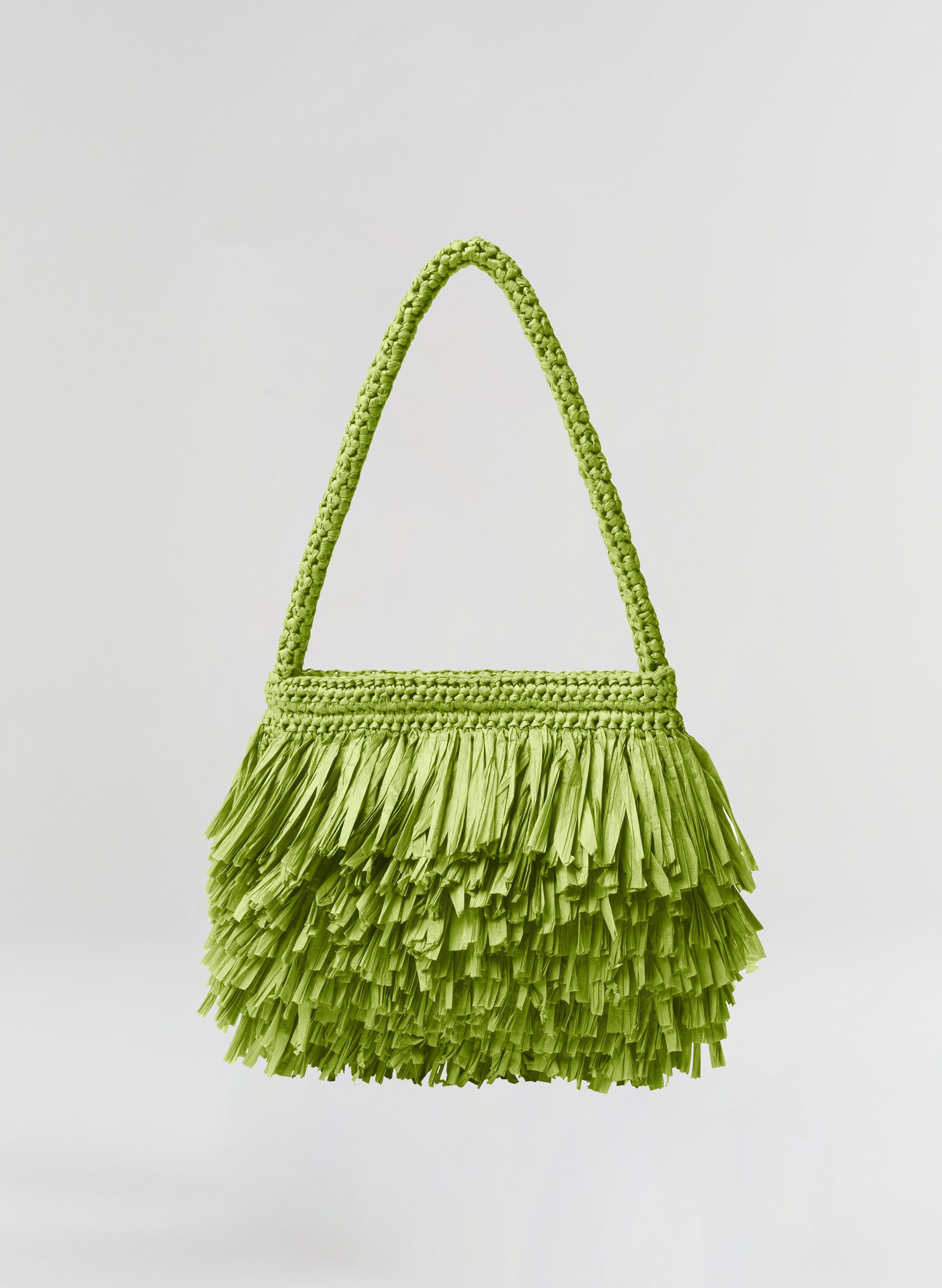 Janie Fringe Raffia Shoulder Bag | ALC LTD