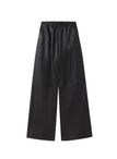 Jones Leather Wide Leg Pant