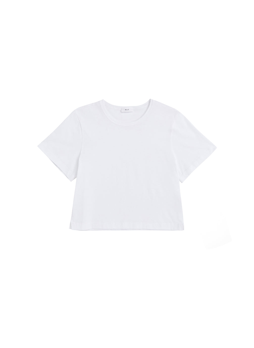flatlay of white tshirt