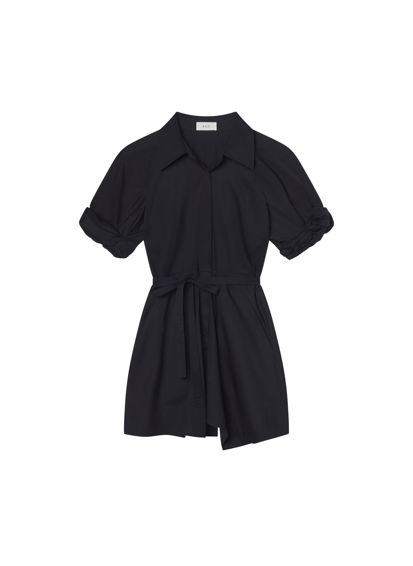 A.L.C. Women's Julie Cotton Mini Shirtdress in Navy, Size 12 A.L.C. Women's Julie Cotton Mini Shirtdress in Navy, Size 12